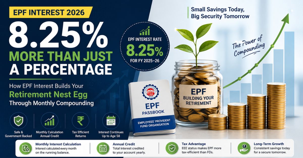 EPF Interest: How the 8.25% Rate Can Grow Your Retirement Savings in 2026