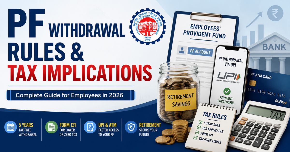 Rules for PF Withdrawal and Tax Implications in 2026